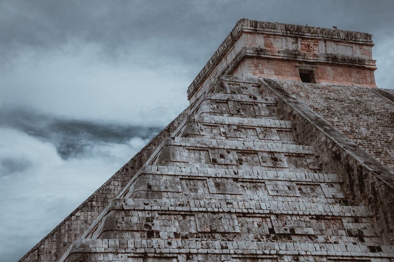 Mayan Pyramid Ruins